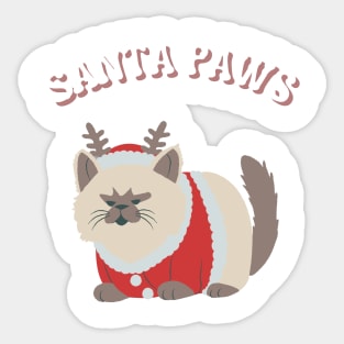 Santa Paws Sticker